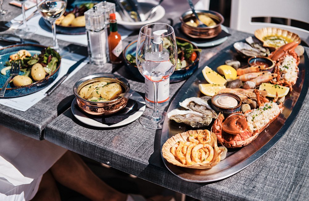 Lunch in the Channel Islands