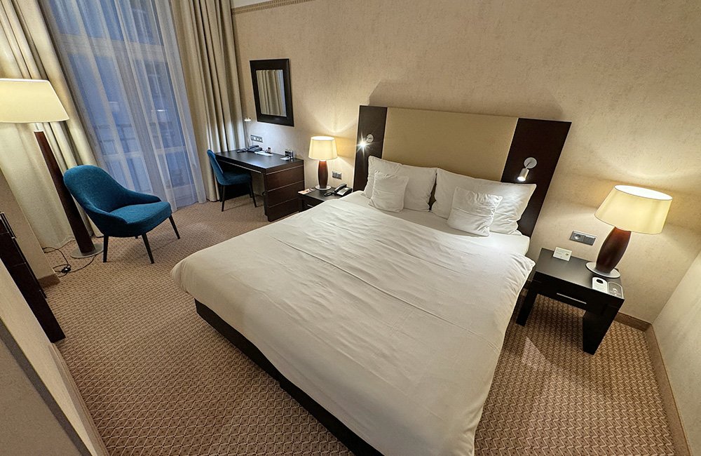 Hotel room in Warsaw