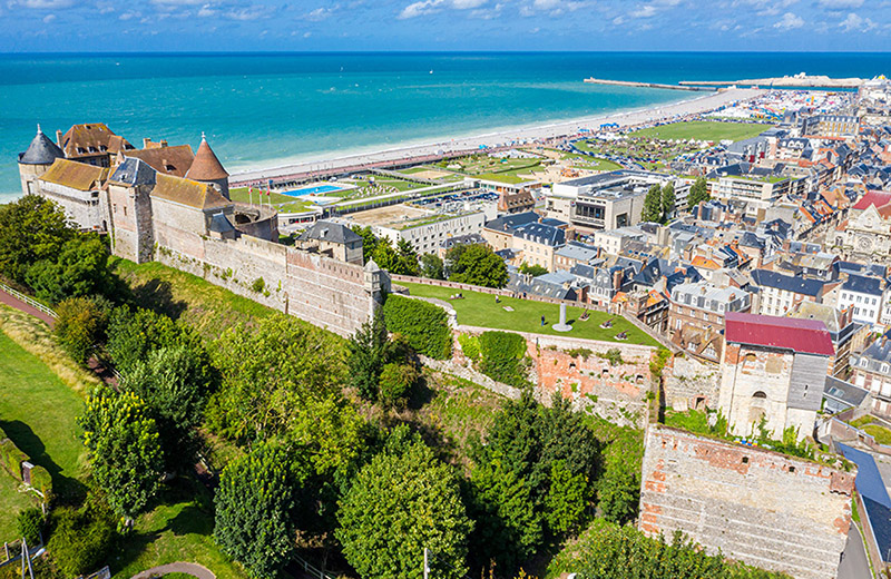 Aerial view of Dieppe