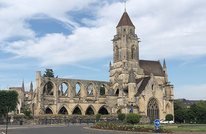 Church ruins in Caen