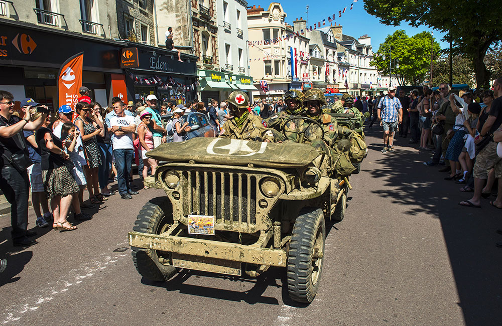 Anniversary march in Carentan