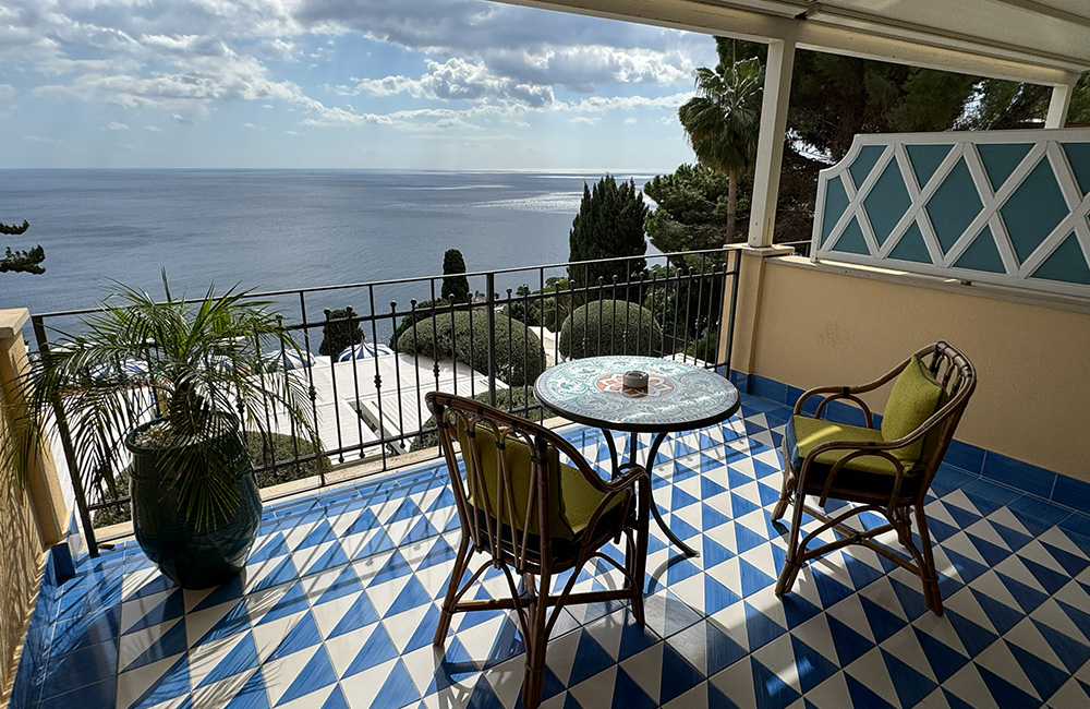 Hotel balcony in Taormina