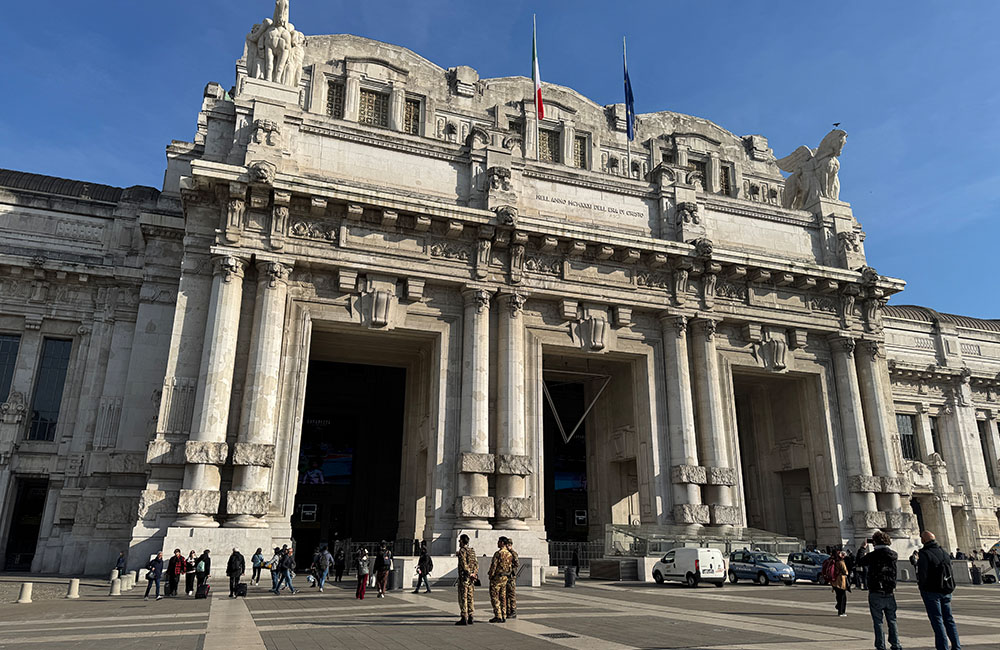 Central railway station of Milan
