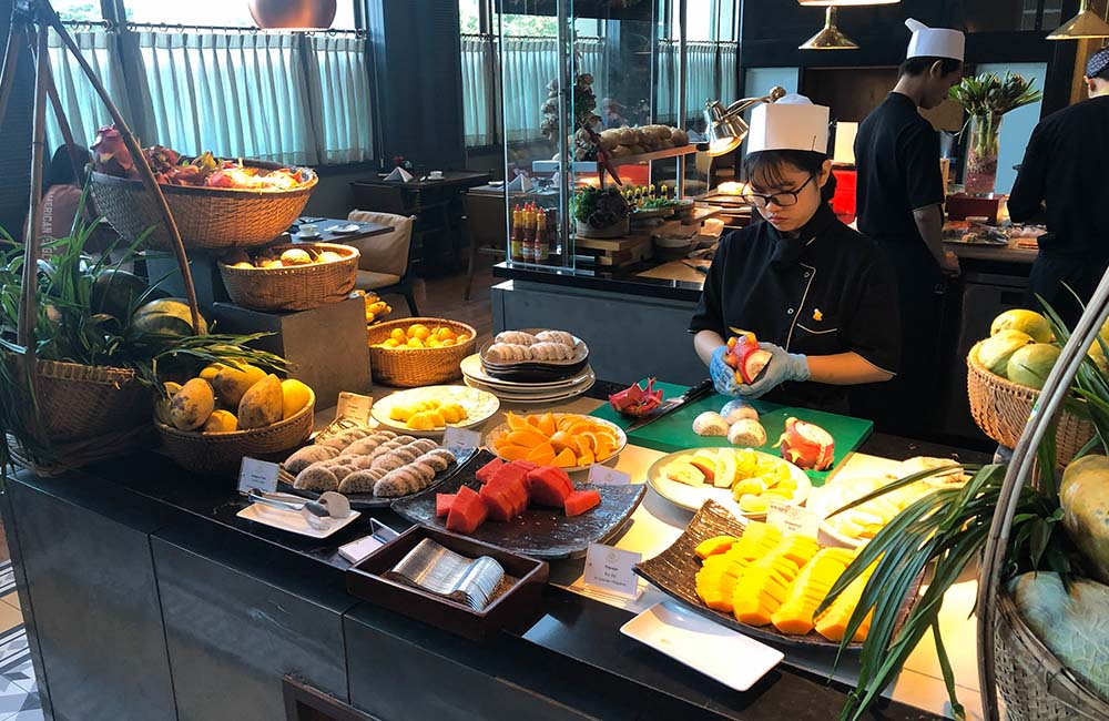 Hotel breakfast in Saigon