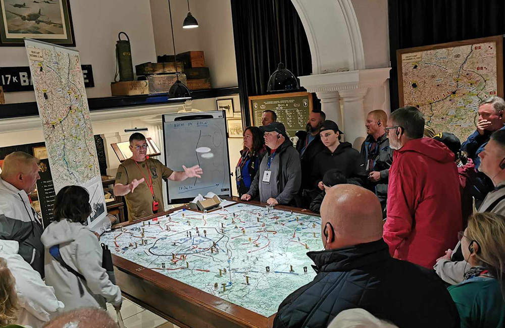 Briefing at the 101st Airborne Museum
