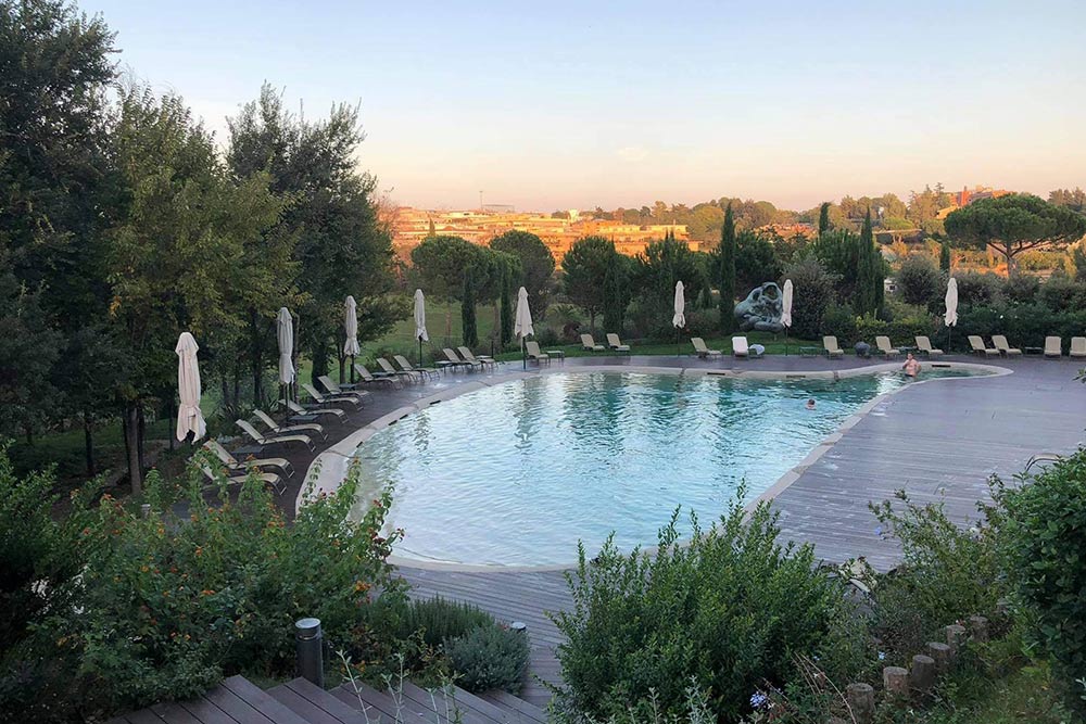 Outdoor pool in Rome